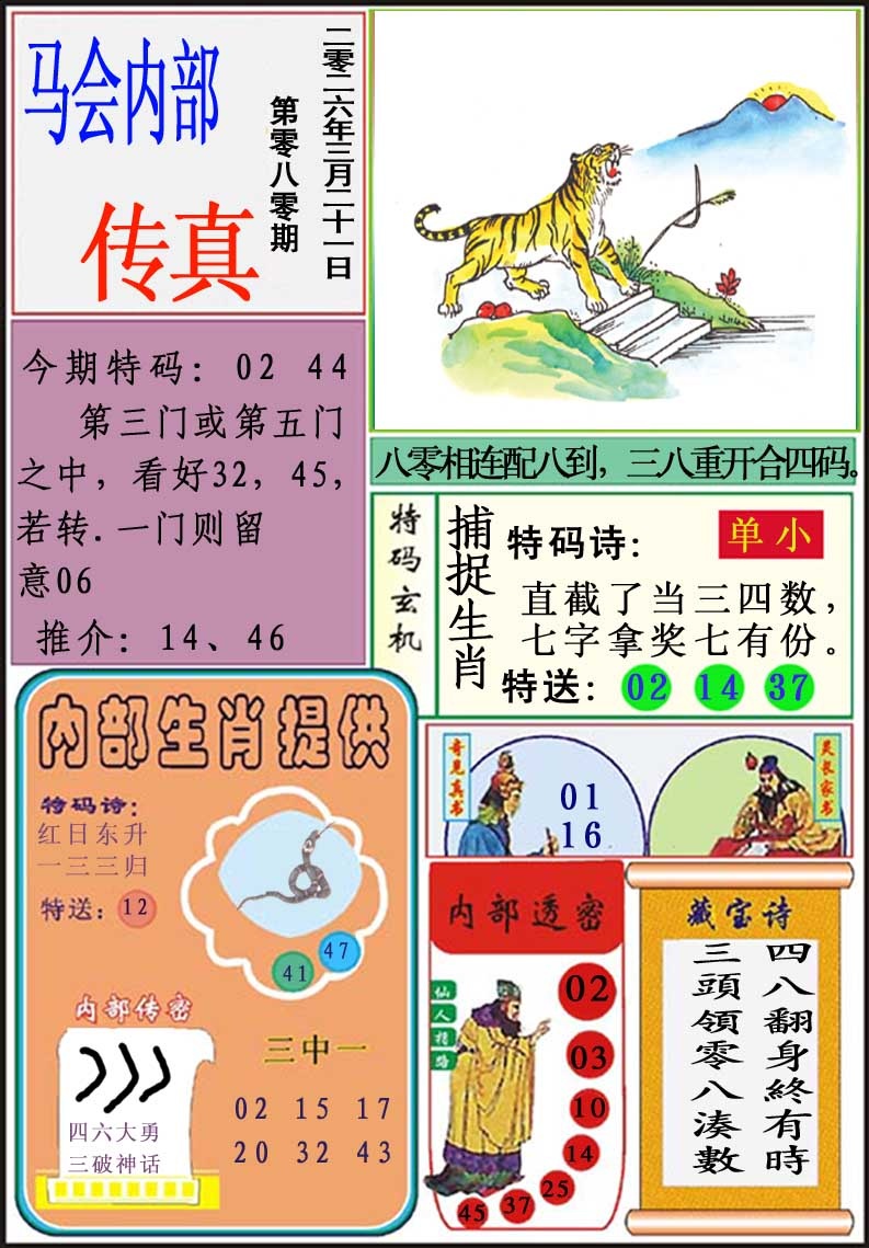 080期马会内部传真[图]